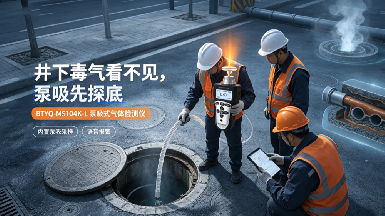 井下作業(yè)別硬扛毒氣！這款泵吸式單一氣體檢測儀帶語音報警，IP68防水無懼化糞池污水