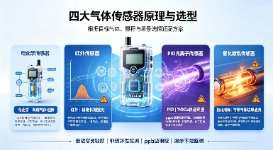 氣體檢測儀四大傳感器原理：電化學(xué)/紅外/PID/催化燃燒區(qū)別